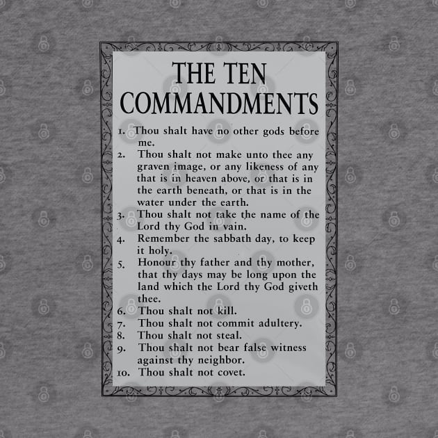 The Ten Commandments by Claudia Williams Apparel